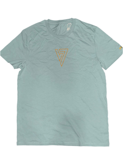 Turquoise & Orange luxury tee