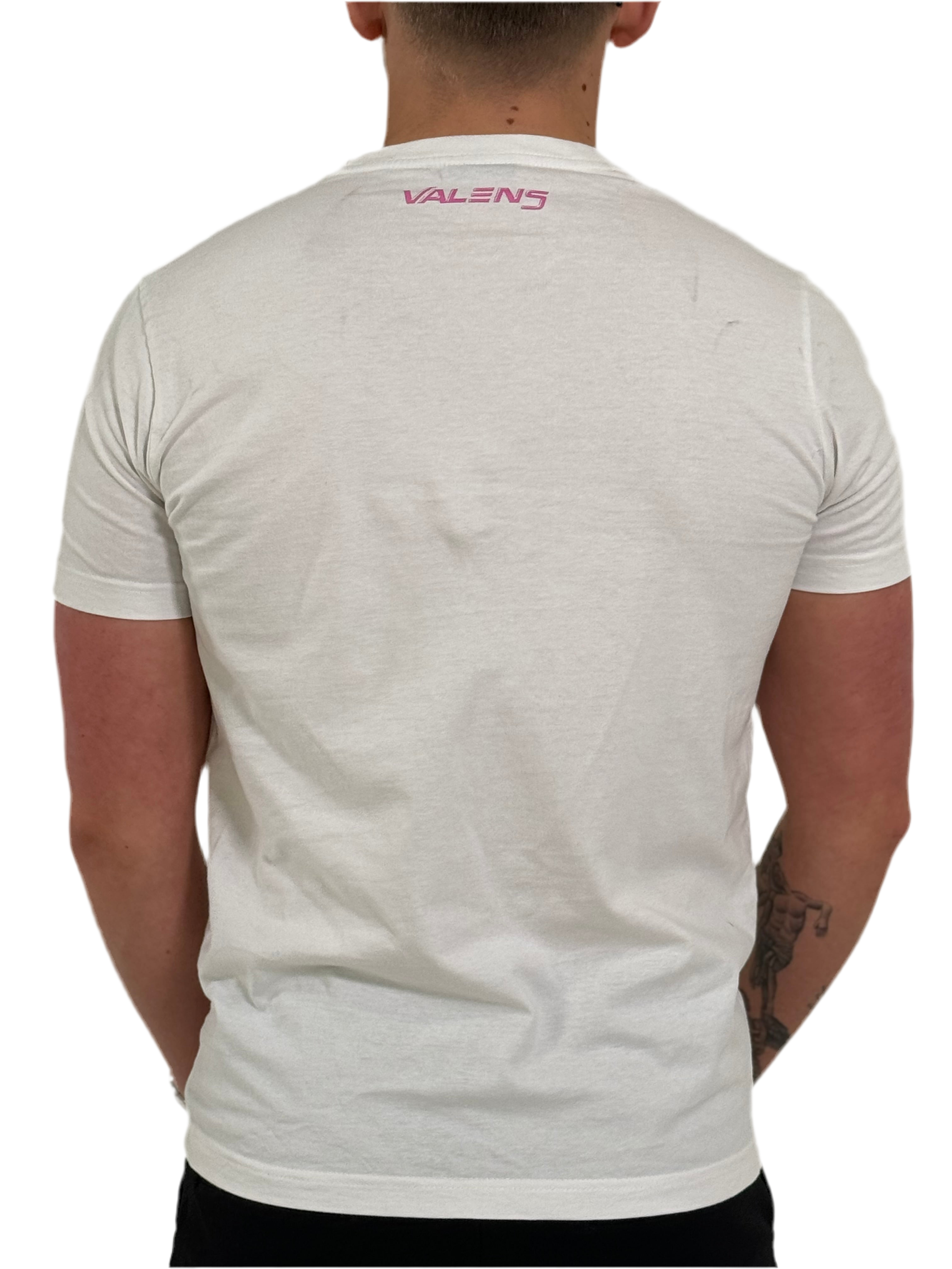 White & Pink Signature Tee