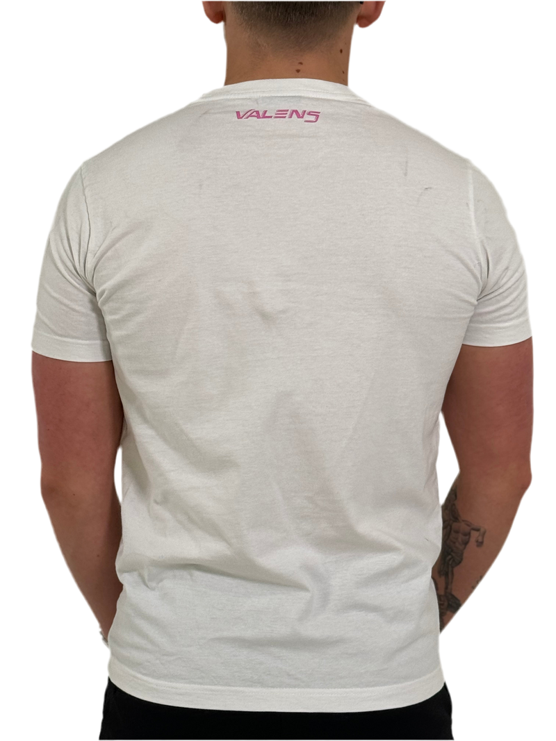 White & Pink Signature Tee