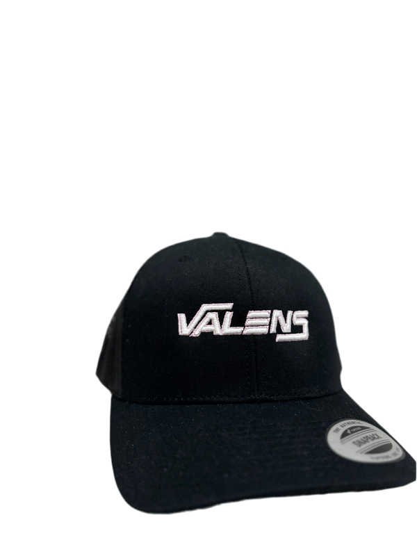Black & White+Pink Valens Script Cap