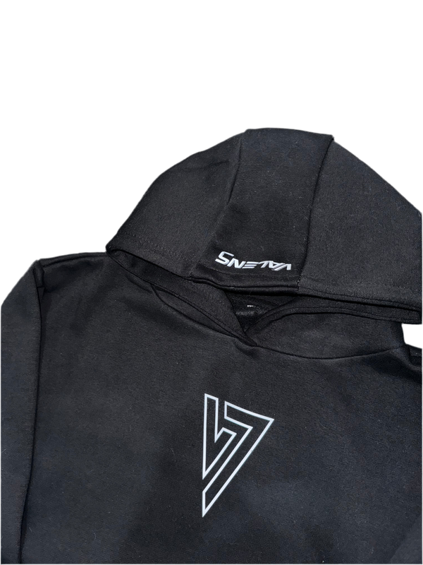 Black & White Relaxed Fit Hoodie