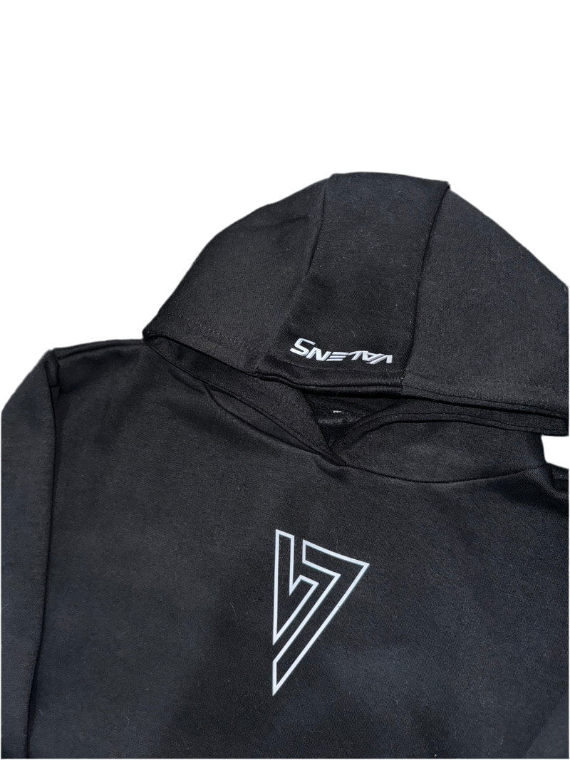 Black & White Relaxed Fit Hoodie