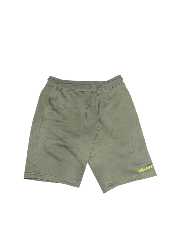Khaki & neon luxury shorts