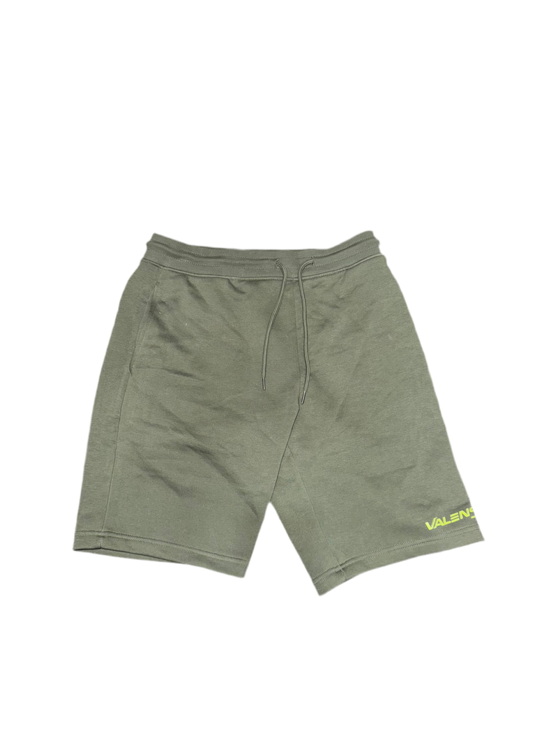 Khaki & neon luxury shorts