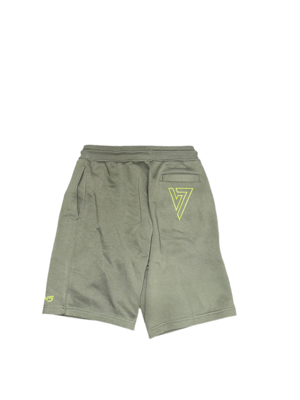 Khaki & neon luxury shorts