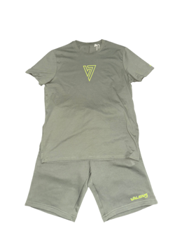 Khaki & Neon Co-Ord