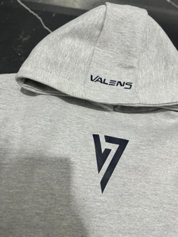 Grey & Black Relaxed Fit Hoodie
