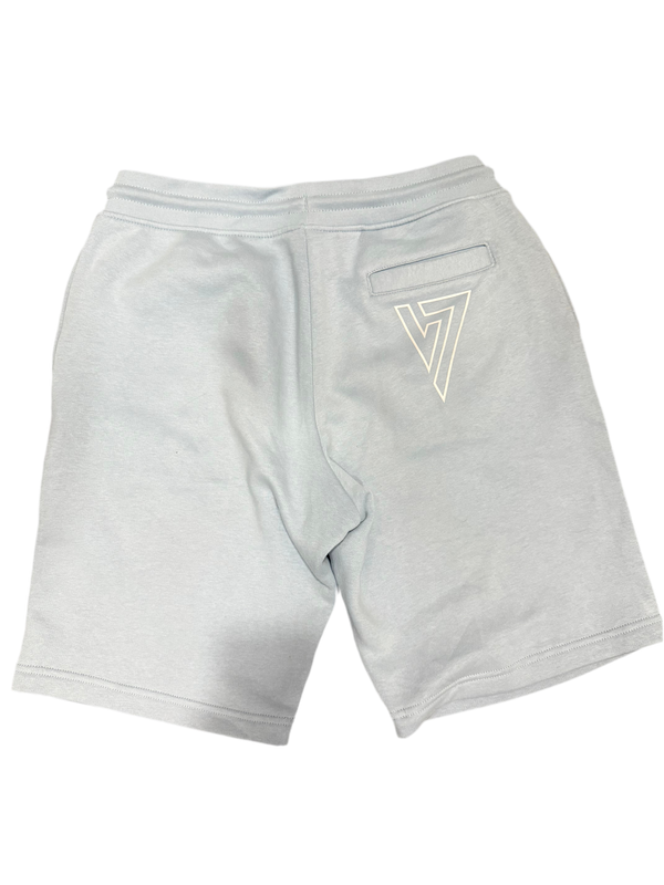 Sky Blue & White Shorts