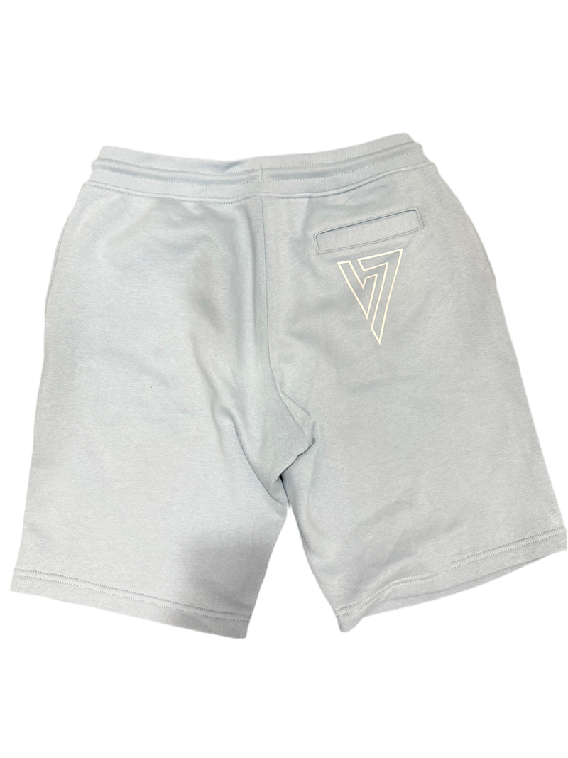 Sky Blue & White Shorts