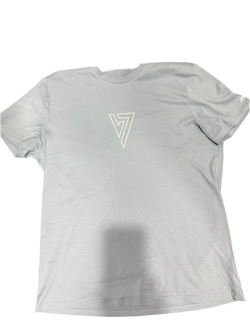 Sky Blue & White luxury Tee