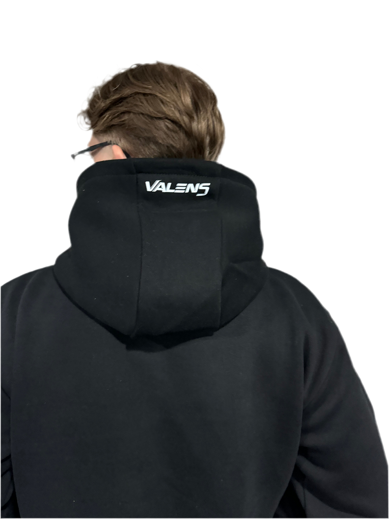 Black & White Relaxed Fit Hoodie