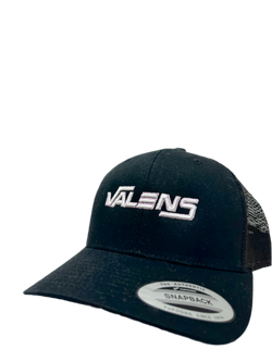 Black & White+Pink Valens Script Cap